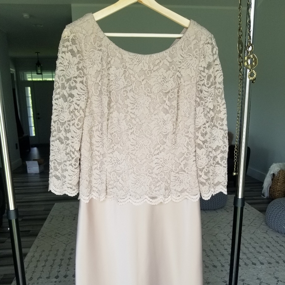 tan mother of the bride dresses